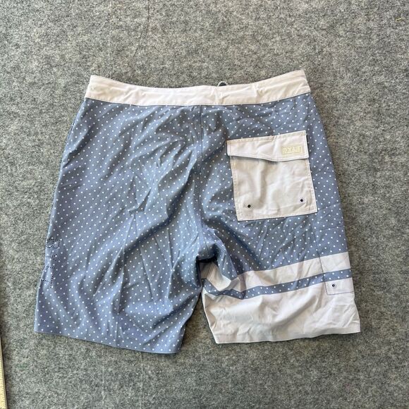 Bylt Basics Coastal Boardshorts Blue And White Polka Dots - Picture 6 of 8